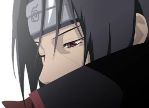 Стикер из набора itachi uchiha .saku для Телеграм: Статические 😔