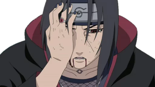 Стикер из набора itachi uchiha .saku для Телеграм: Статические 😞