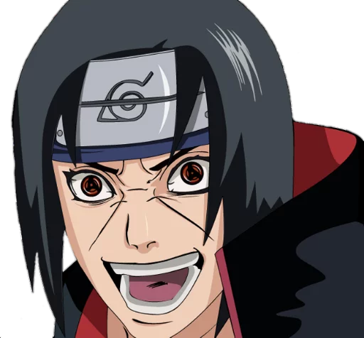 Стикер из набора itachi uchiha .saku для Телеграм: Статические 😂