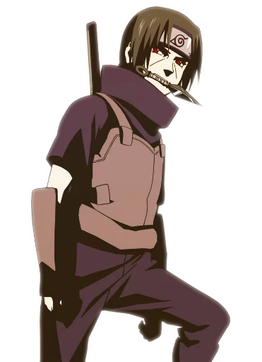 Стикер из набора itachi uchiha .saku для Телеграм: Статические 😒