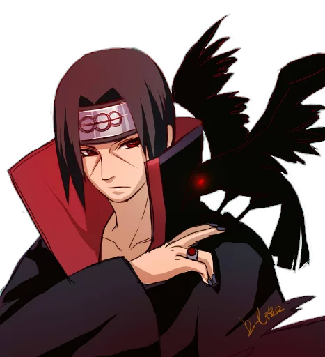 Стикер из набора itachi uchiha .saku для Телеграм: Статические 😕