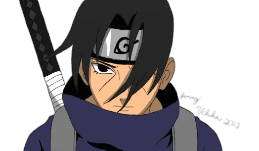 Стикер из набора itachi uchiha .saku для Телеграм: Статические 😐