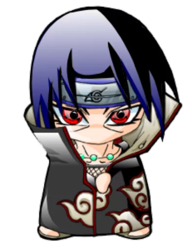 Стикер из набора itachi uchiha .saku для Телеграм: Статические 😠