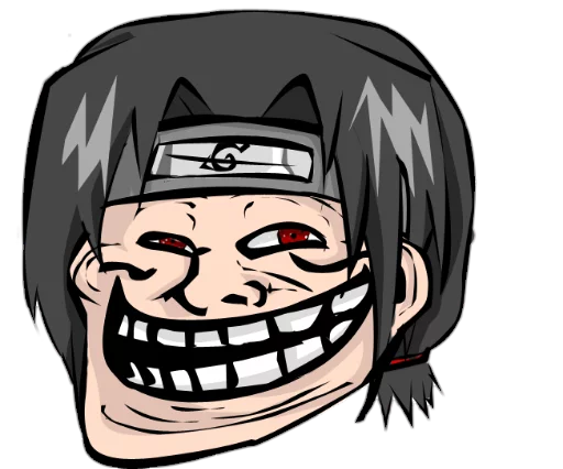 Стикер из набора itachi uchiha .saku для Телеграм: Статические 😈