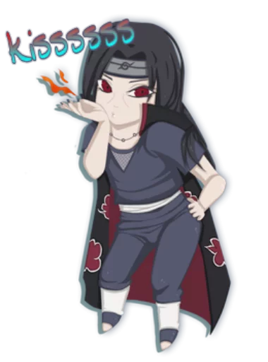 Стикер из набора itachi uchiha .saku для Телеграм: Статические 😘