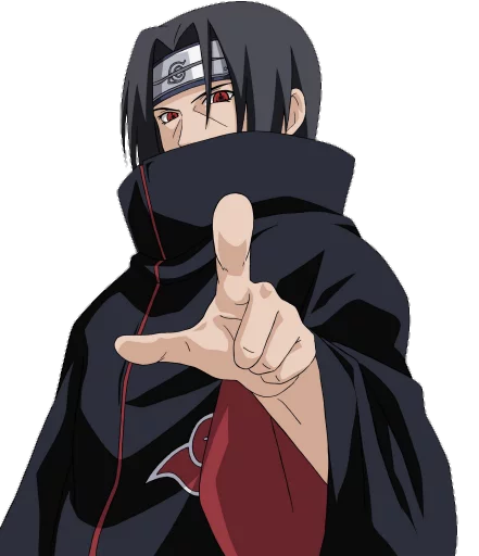 Стикер из набора itachi uchiha .saku для Телеграм: Статические 😑