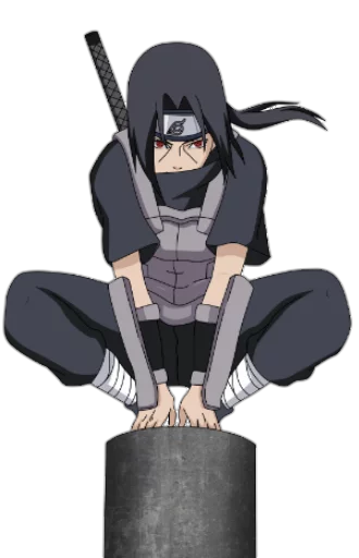 Стикер из набора itachi uchiha .saku для Телеграм: Статические 😑