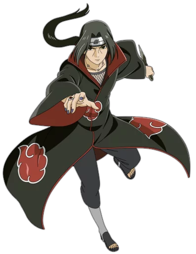 Стикер из набора itachi uchiha .saku для Телеграм: Статические 🏃