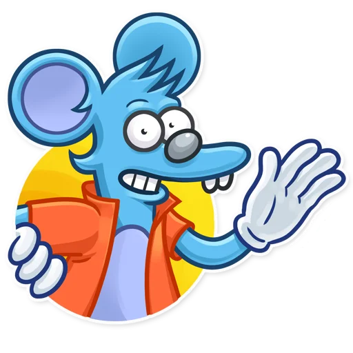 Стикер из набора The Itchy & Scratchy для Телеграм: Статические 👋
