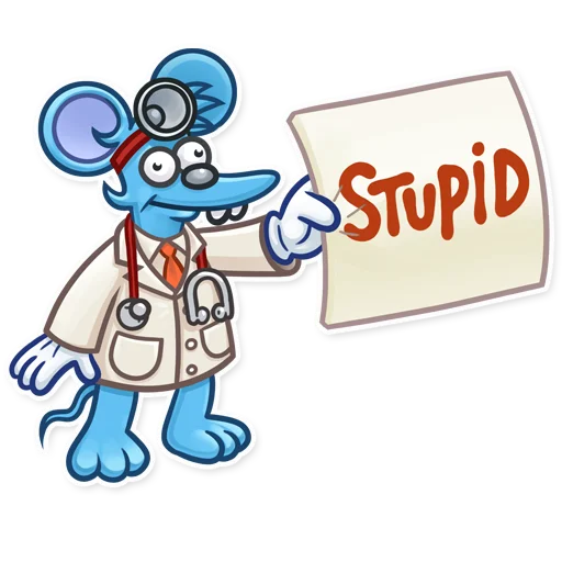 Стикер из набора The Itchy & Scratchy для Телеграм: Статические 👩⚕️