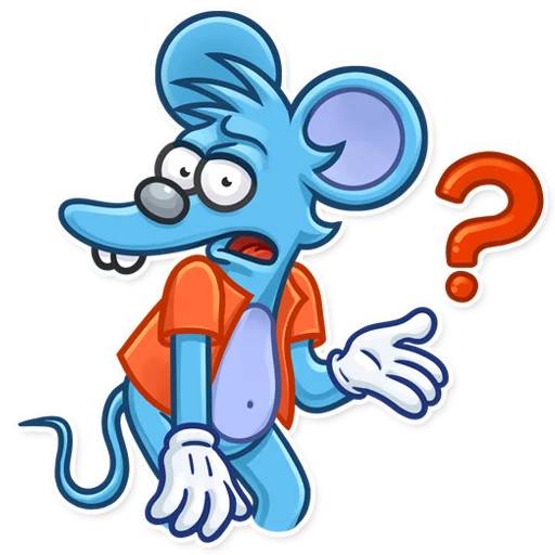 Стикер из набора The Itchy & Scratchy для Телеграм: Статические ❓