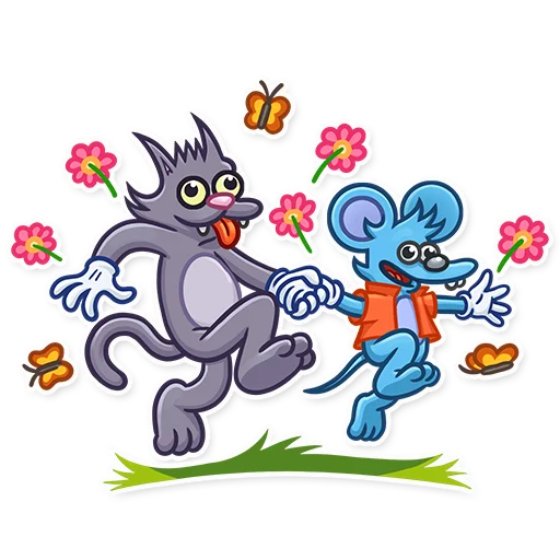 Стикер из набора The Itchy & Scratchy для Телеграм: Статические 🎉