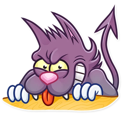 Стикер из набора The Itchy & Scratchy для Телеграм: Статические 😈