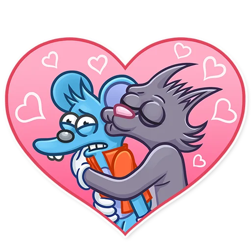 Стикер из набора The Itchy & Scratchy для Телеграм: Статические ❤️