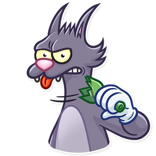 Стикер из набора The Itchy & Scratchy для Телеграм: Статические 😡