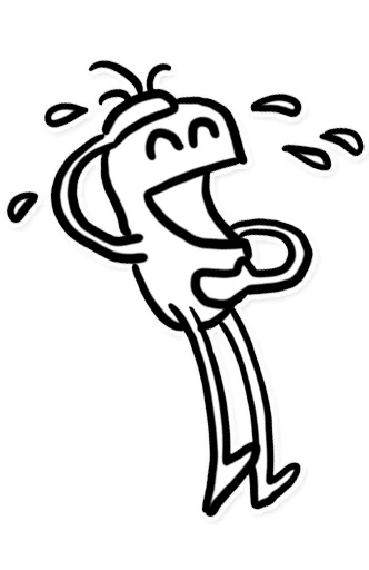 Стикер из набора Itchy Feet для Телеграм: Статические 😂