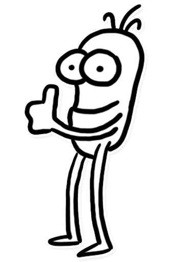 Стикер из набора Itchy Feet для Телеграм: Статические 👍