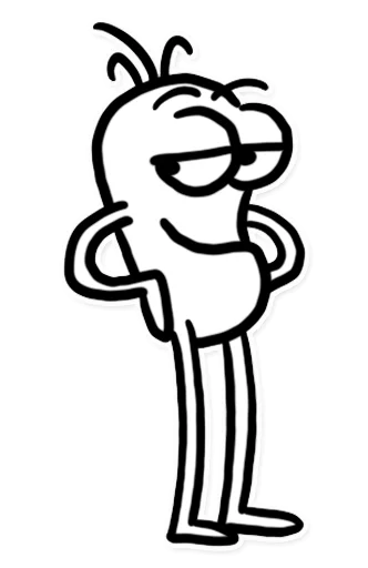 Стикер из набора Itchy Feet для Телеграм: Статические 😏