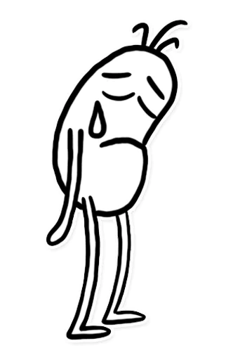 Стикер из набора Itchy Feet для Телеграм: Статические 😥