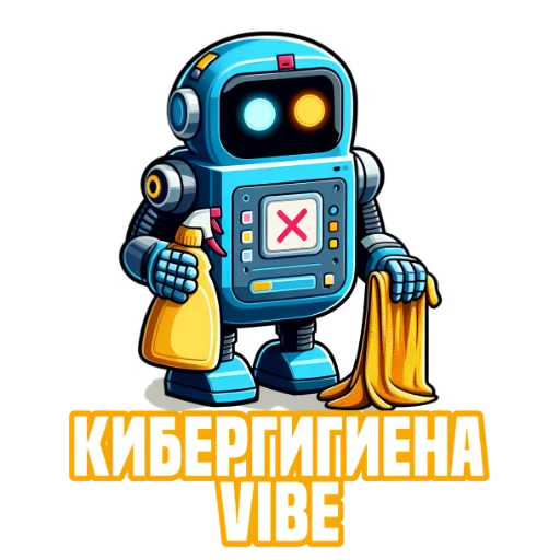 Стикер из набора IT-Cube @dva_v_kube для Телеграм: Статические 🧹