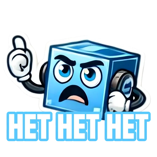 Стикер из набора IT-Cube @dva_v_kube для Телеграм: Статические ⛔