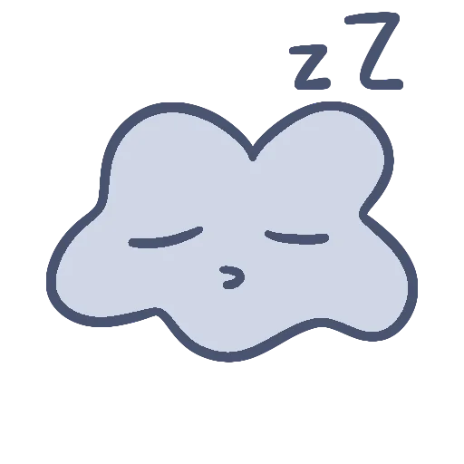 Стикер из набора @katustudio для Телеграм: Статические 😴