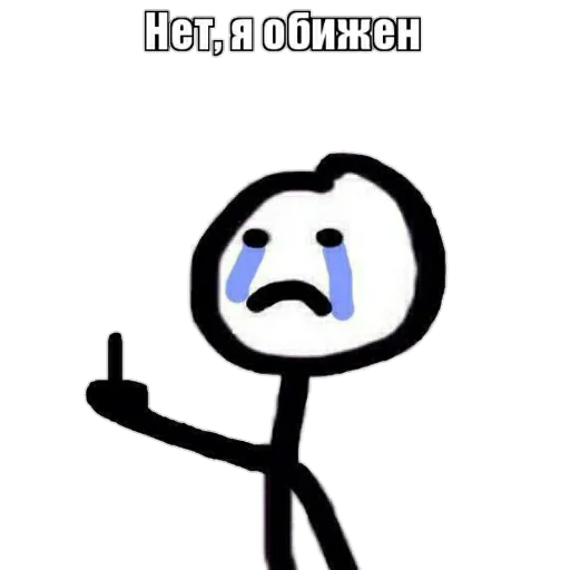 Стикер из набора MEM для Телеграм: Статические 😭
