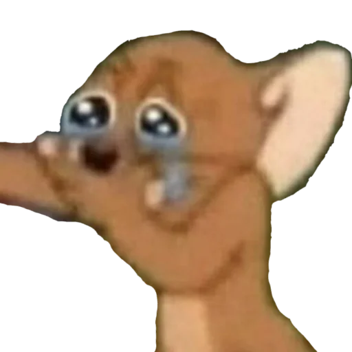 Стикер из набора MEM для Телеграм: Статические 😢