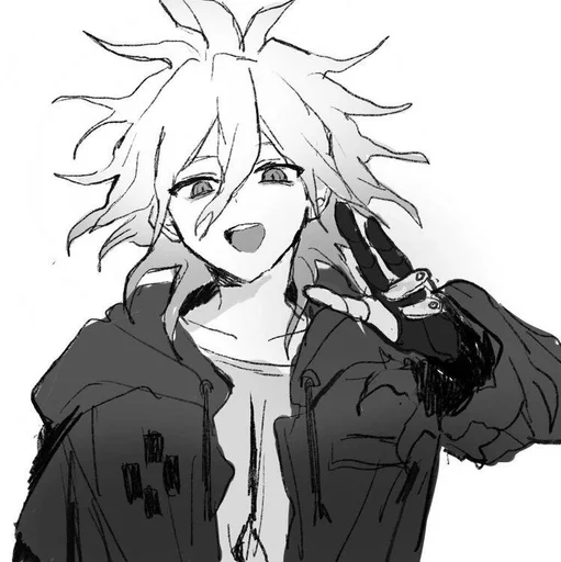 Стикер из набора nagito komaeda :: @fStikBot для Телеграм: Статические 😉