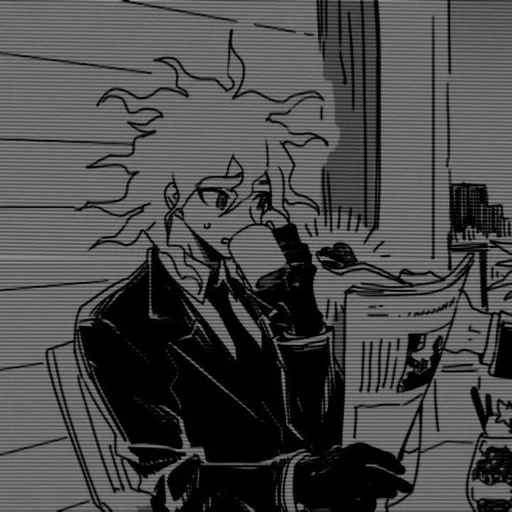 Стикер из набора nagito komaeda :: @fStikBot для Телеграм: Статические ☕️