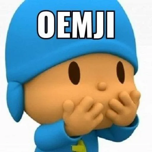 Стикер из набора pocoyo pocoyo для Телеграм: Статические 👎