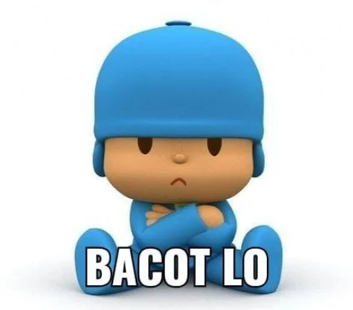 Стикер из набора pocoyo pocoyo для Телеграм: Статические 😂