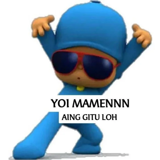 Стикер из набора pocoyo pocoyo для Телеграм: Статические 🛝