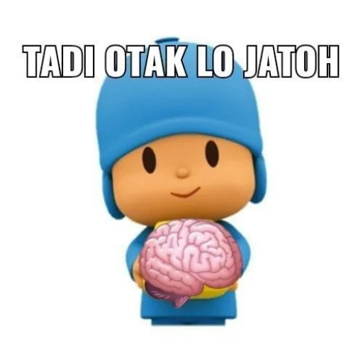 Стикер из набора pocoyo pocoyo для Телеграм: Статические 😜