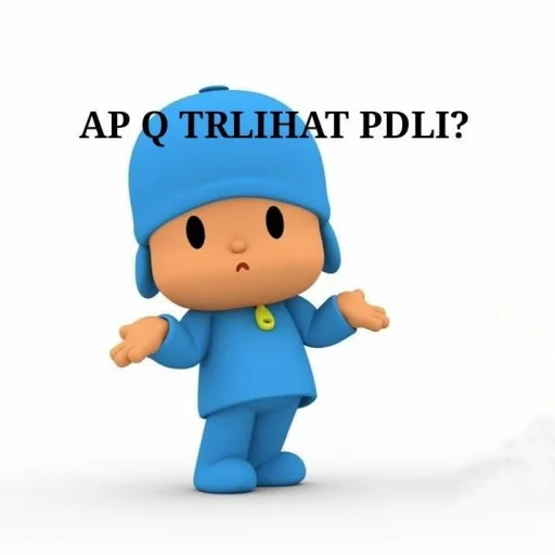 Стикер из набора pocoyo pocoyo для Телеграм: Статические 🦕