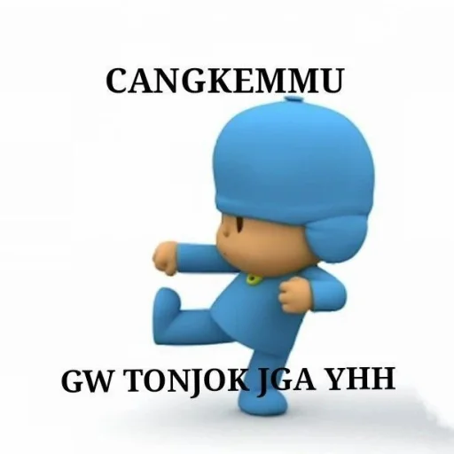 Стикер из набора pocoyo pocoyo для Телеграм: Статические 💿