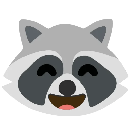 Стикерпак Raccmoji для Телеграм: Статические