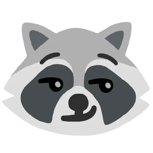Стикер из набора Raccmoji для Телеграм: Статические 😏
