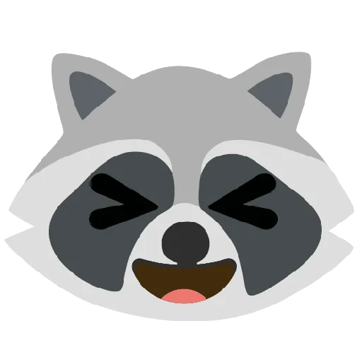 Стикер из набора Raccmoji для Телеграм: Статические 😆
