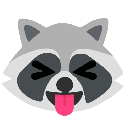 Стикер из набора Raccmoji для Телеграм: Статические 😝