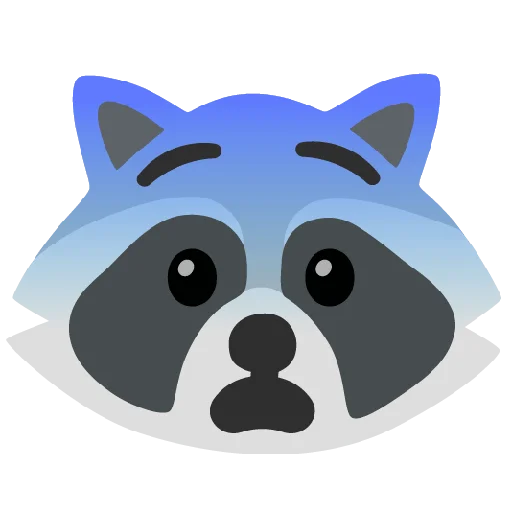 Стикер из набора Raccmoji для Телеграм: Статические 😨