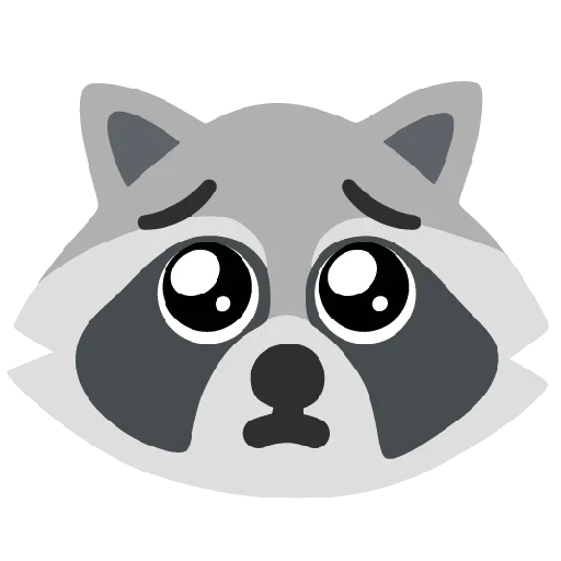 Стикер из набора Raccmoji для Телеграм: Статические 🥺