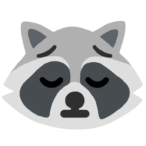 Стикер из набора Raccmoji для Телеграм: Статические 😔