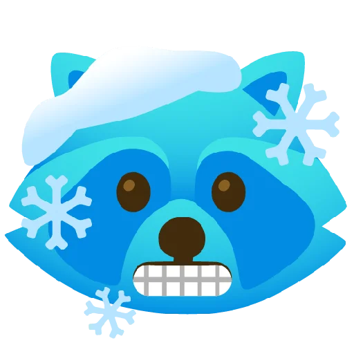 Стикер из набора Raccmoji для Телеграм: Статические 🥶