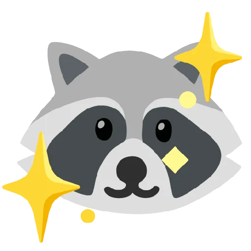 Стикер из набора Raccmoji для Телеграм: Статические ✨