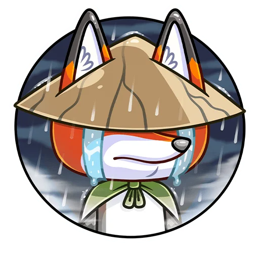 Стикер из набора Рю :: @stickroom для Телеграм: Статические ☔️