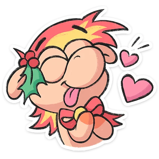 Стикер из набора Конь Рубин | @Premium_Stikers для Телеграм: Анимированные, Статические 🥰