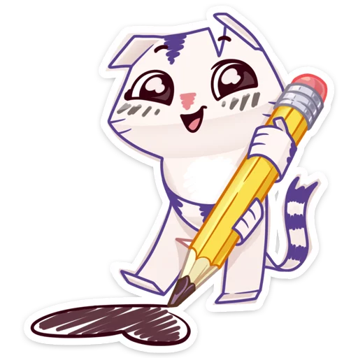 Стикер из набора Бумажный тигр Руммка :: @stickroom для Телеграм: Статические ❤