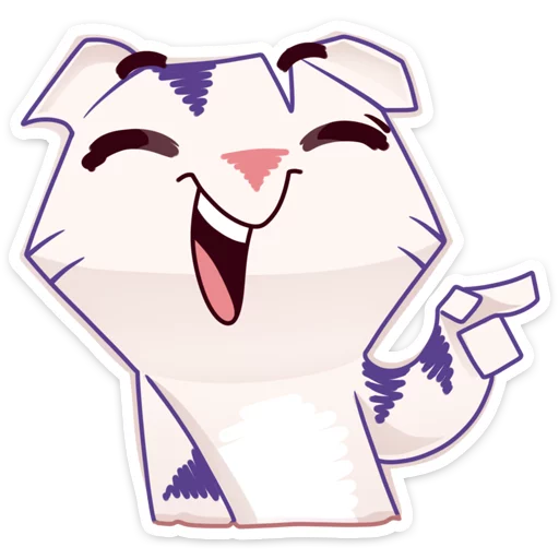 Стикер из набора Бумажный тигр Руммка :: @stickroom для Телеграм: Статические 😂