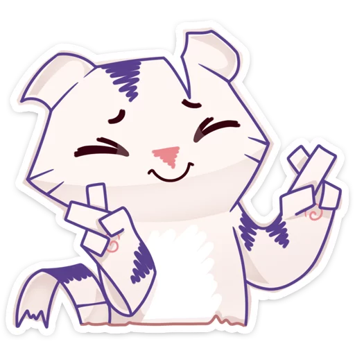 Стикер из набора Бумажный тигр Руммка :: @stickroom для Телеграм: Статические 🤞
